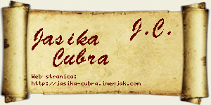 Jasika Čubra vizit kartica